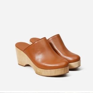 Everlane Size 6M The Clog in Cognac Leather